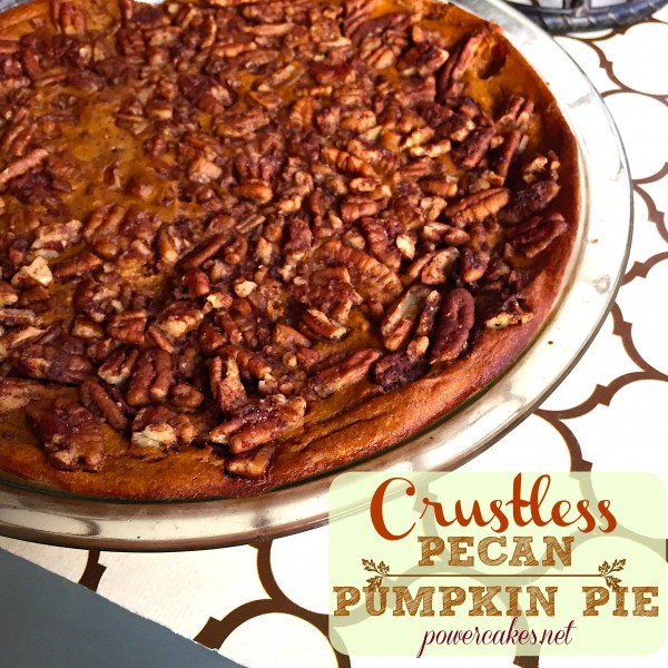 crustless pecan pumpkin pie